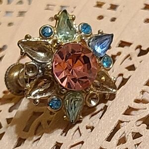 Elegant Multicolor Gemstone Earring 4 Plus Missing Stones